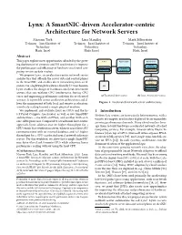 Lynx: a Smartnic-Driven Accelerator-Centric Architecture for Network Servers