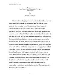 Notes for a Critical Interactionist Theory for Educators: Signification