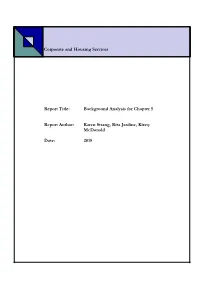 Appendix 5 Background Analysis for Chapter 5