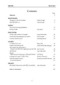 Contents Page Editorial: 2