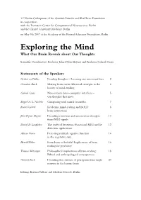 Exploring the Mind What Our Brain Reveals About Our Thoughts