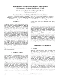 Highly Ordered Nanostructured Magnetite and Maghemite of Micrometric Sized and Rhombohedral Habit