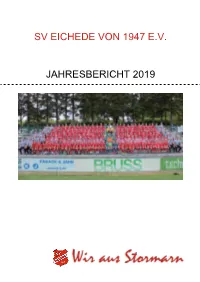 Jahresbericht 2019 Sv Eichede Von 1947 E.V