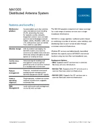MA1000 Distributed Antenna System