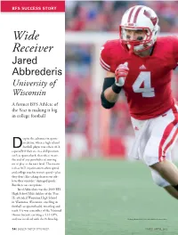 Wide Receiver Jared Abbrederis University of Wisconsin