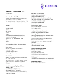 Appendix (Finngen Partner List)