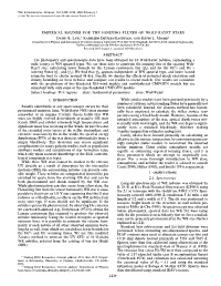 Empirical Bounds for the Ionizing Fluxes of Wolf-Rayet Stars David R