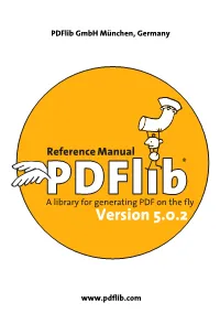 Pdflib Reference Manual