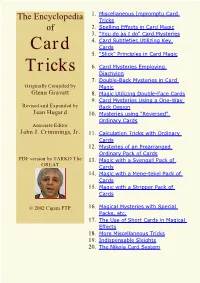 The Encyclopedia of Card Tricks-Cover