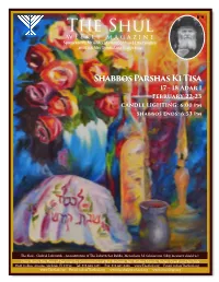 The Shul Weekly Magazine Sponsored by Mr