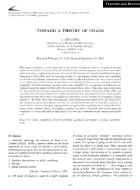 Toward a Theory of Chaos