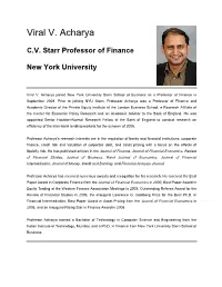 Viral V. Acharya