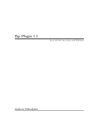 Zip Plugin 1.1 Read and Write Zip Archives with Hollywood