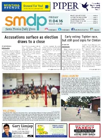Accusations Surface As Election Draws to a Close