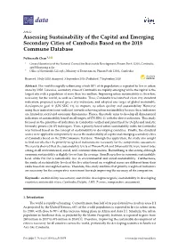 Assessing Sustainability of the Capital and Emerging Secondary Cities of Cambodia Based on the 2018 Commune Database