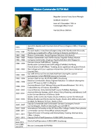 Mission Commander EUTM Mali Brigadegeneral Franz Pfrengle Englx