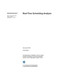 Real-Time Scheduling Analysis