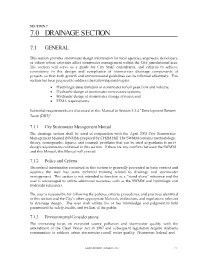 Section 7 7.0 Drainage Section