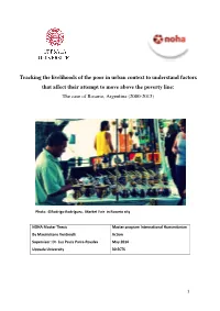 Tracking the Livelihoods of the Poor in Urban Context to Understand Factors