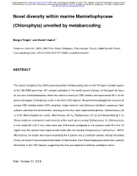 Chlorophyta) Unveiled by Metabarcoding