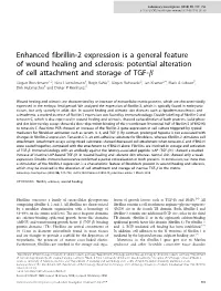 Enhanced Fibrillin-2 Expression Is a General Feature of Wound