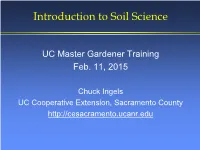 Introduction to Soils