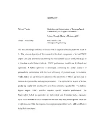 Modeling and Optimization of TBCC Engine