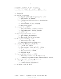 – 1– SUPERSYMMETRY, PART I (THEORY) Revised September