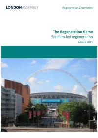 The Regeneration Game Stadium-Led Regeneration