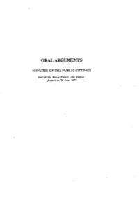 Oral Arguments