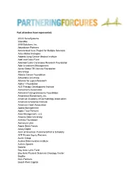 Past Attendees Have Represented