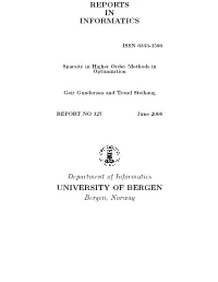 REPORTS in INFORMATICS Department of Informatics
