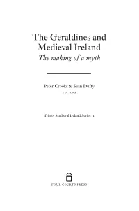 The Geraldines and Medieval Ireland the Making of a Myth