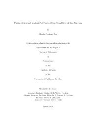 Finding Critical and Gradient-Flat Points of Deep Neural Network Loss Functions