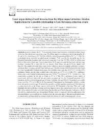 Laser Argon Dating of Melt Breccias from the Siljan Impact Structure, Sweden: Implications for a Possible Relationship to Late Devonian Extinction Events