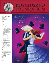 NEWSLETTER Spring 2010 Volume LX, No