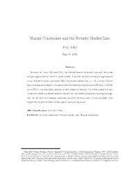 11.50 Margin Constraints and the Security Market Line