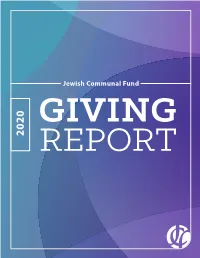 2020 JCF Giving Report