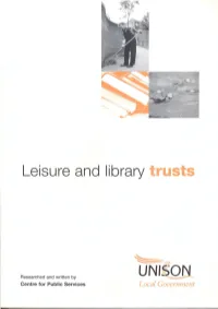 Leisure and Library Trusts