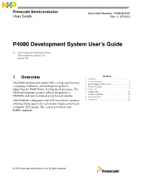 P4080 Development System User's Guide