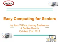 Easy Computing for Seniors