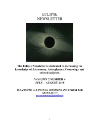 Eclipse Newsletter
