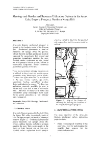 Geology and Geothermal Resource Utilization Options in the Arus-Lake