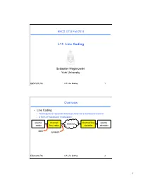L11: Line Coding