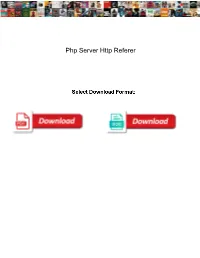 Php Server Http Referer