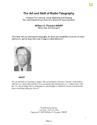The Art & Skill of Radio-Telegraph (3Rd Edition)