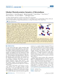 Ultrafast Photodissociation Dynamics of Nitromethane