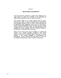 Air Masses and Fronts