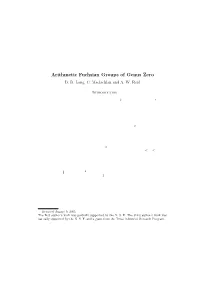 Arithmetic Fuchsian Groups of Genus Zero D