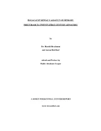 Holocaust Denial's Assault on Memory